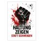 Preview: Postkarten Haltung zeigen statt schweigen