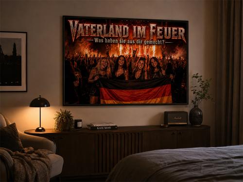 Preview: Vaterland im Feuer Poster XXL