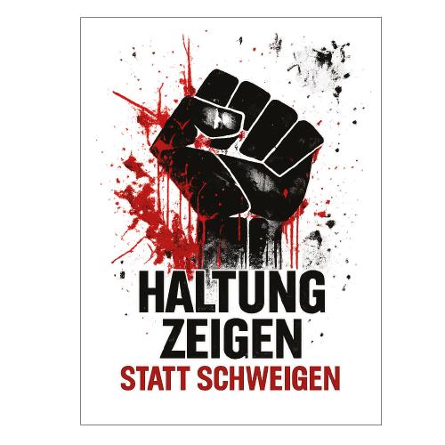 Postkarten Haltung zeigen statt schweigen
